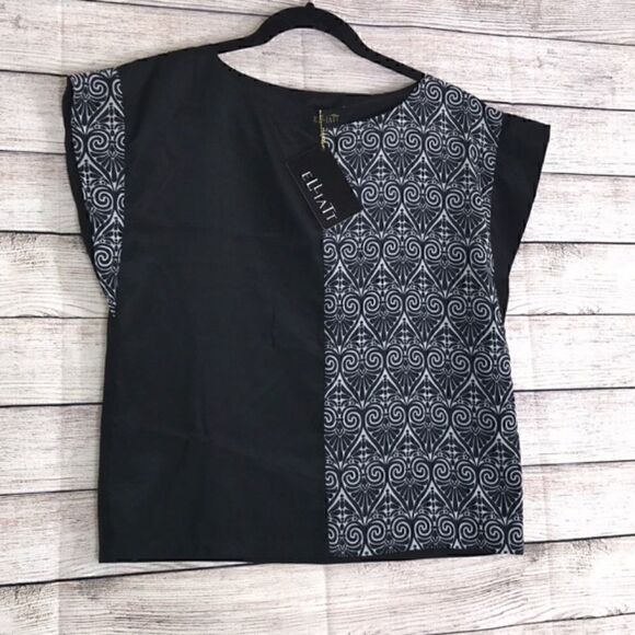Elliatt Top womens satin medium Immortal cap sleeve Blouse New - Picture 3 of 11
